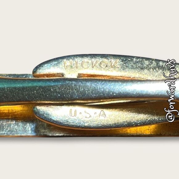 Bundle Sale 3 for $15 | Vintage Hickok Gold-Tone Tie Clip - Picture 4 of 8